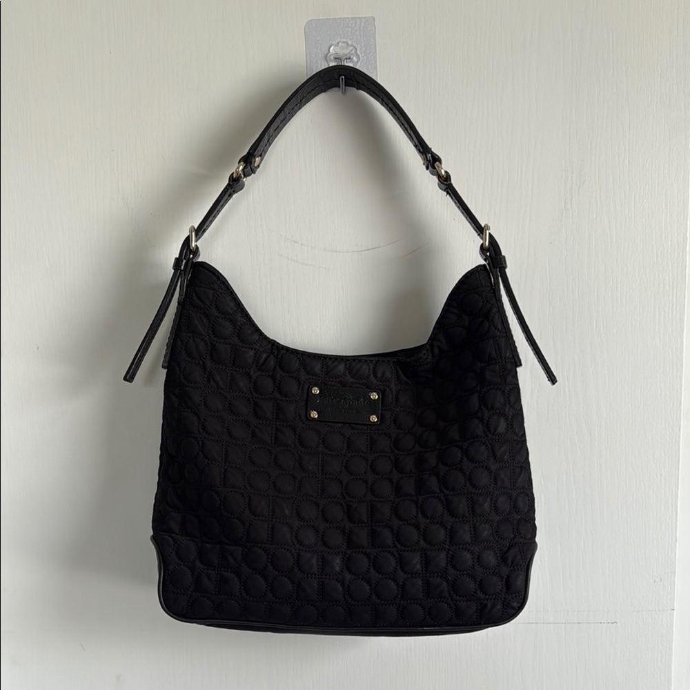 Kate Spade Green Beautiful Quilted Geometric Shoulder Bag Gently Used